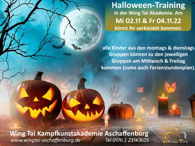 Wing Tai Kampfsport Aschaffenburg Template Kampagnen Halloween Training 2022 Kopie